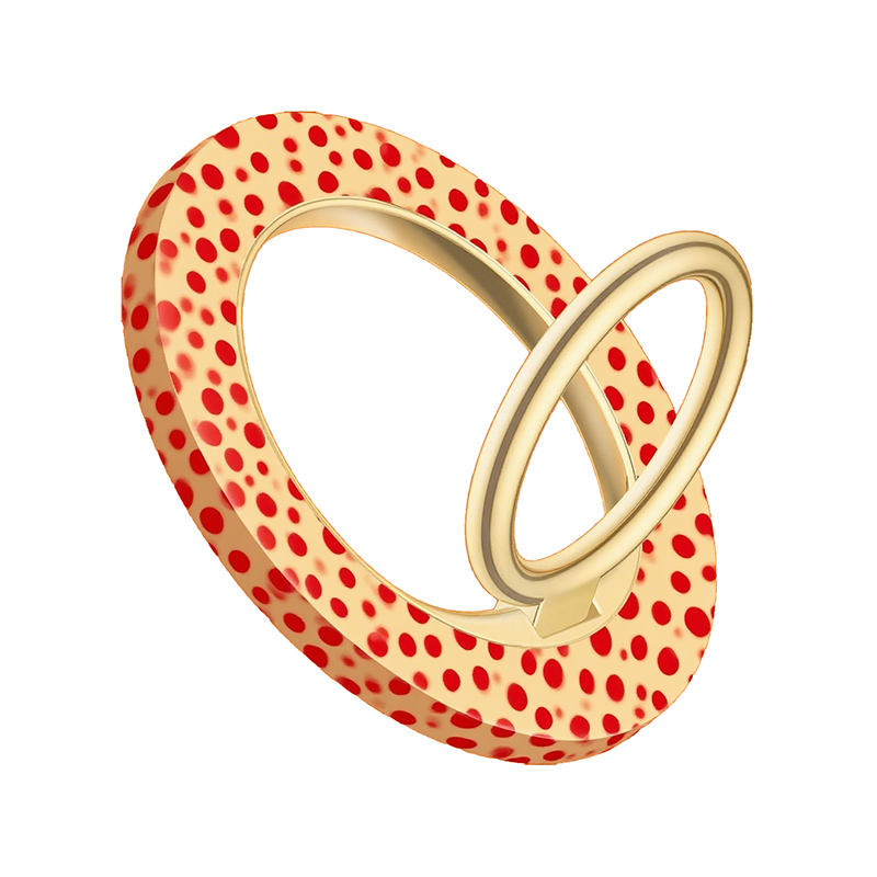 Pink dots magnetic phone grip